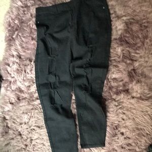 Boohoo Plus Slash Rip Jegging
